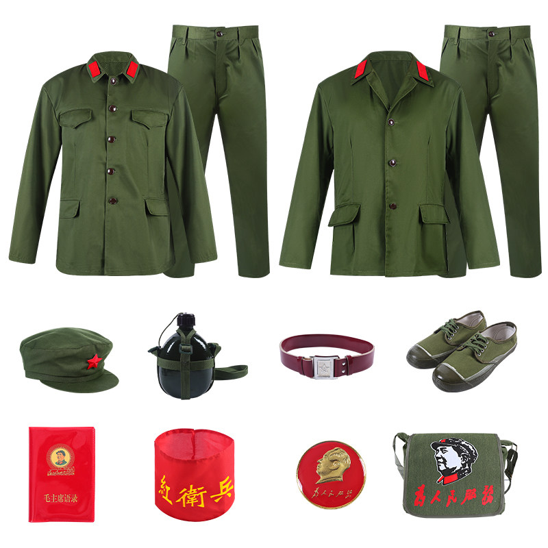 的确良65式军干服老兵怀旧战友聚会服装65式军套装女兵军衣干部服