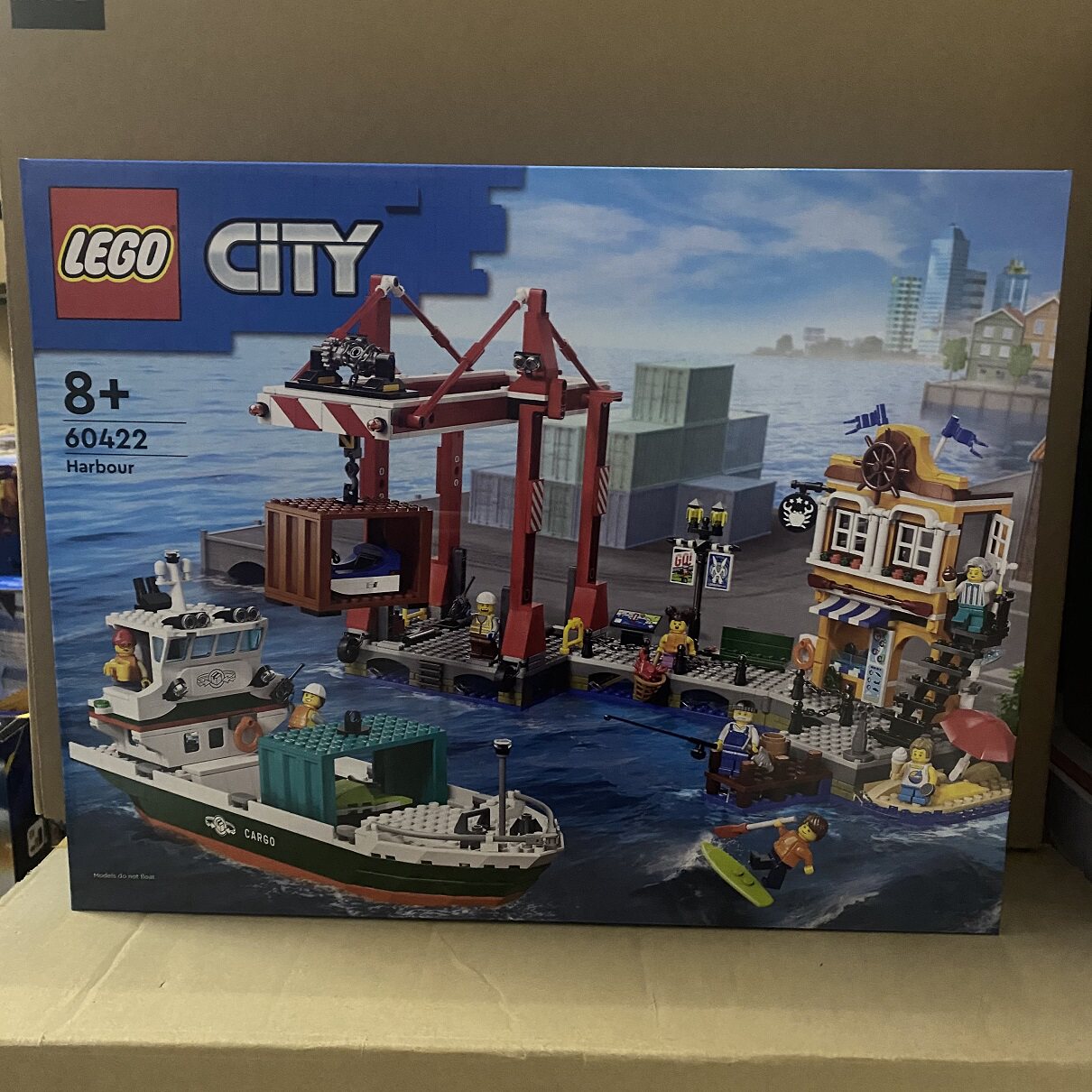 乐高城市系列60422海港与货船男女孩益智拼搭积木玩具礼物新品