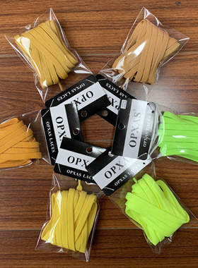 AJ1 AF1 AJ4适用扁鞋带 正品黄色湖人黄金色小麦色荧光绿蜂窝黄色