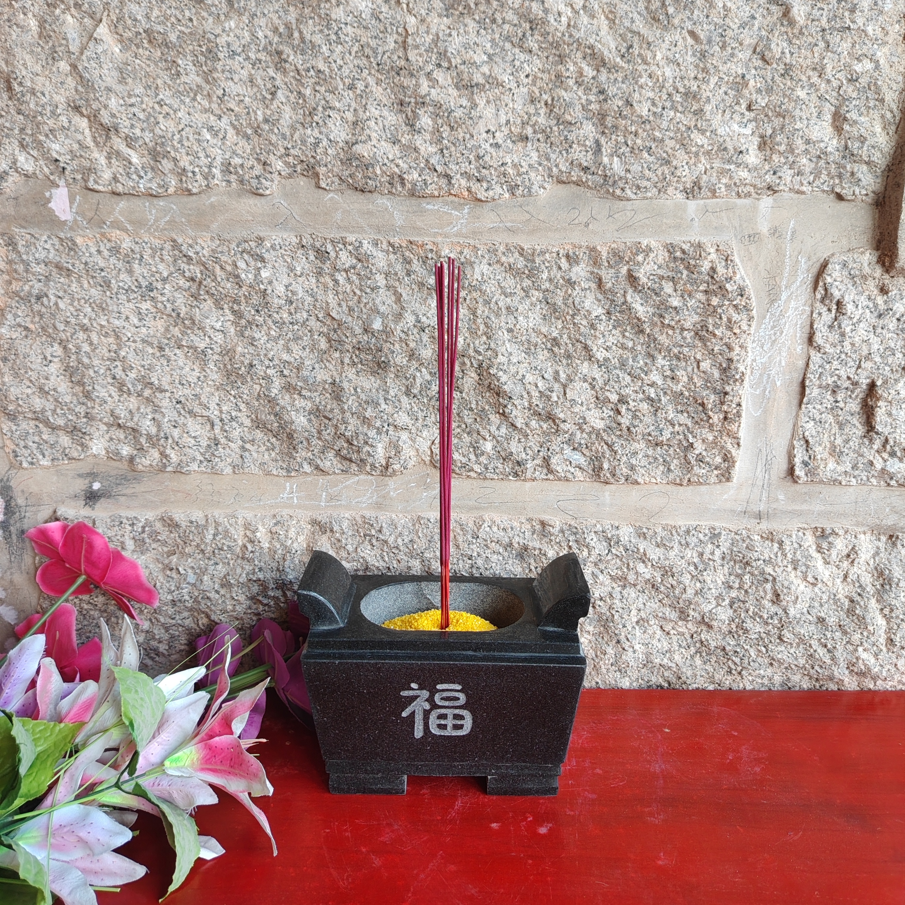 祭祀戶外供奉祠堂方形寺廟香爐