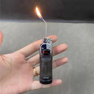 礼 小火点烟器男士 抖音同款 针型烟斗打火机烟锅专用斜火打火机个性