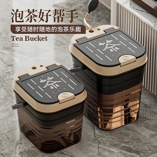 茶水桶干湿分离废水桶大容量茶台垃圾桶泡茶专用过滤茶渣桶储水桶