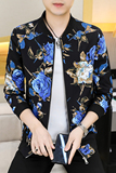 2023春节新款男士帅气外套时尚休闲青年修身花夹克衫9981p65，男装夹克，星座1507