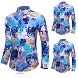 春秋新品男式休闲加肥加大码长袖花衬衣多色镂空组合C117-C125p35,男装衬衫,星座1507, 春秋新品男式休闲加肥加大码长袖花衬衣多色镂空组合C117-C125p35,男装衬衫,星座1507,