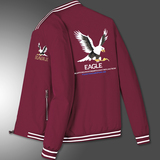 2022春秋新款男式刺绣夹克衫修身青年老鹰刺绣潮流男外套9983P80，男装夹克，星座1507