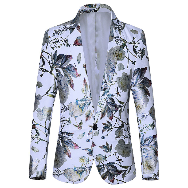 新款2023男式西服休闲韩版青年修身花色西服外套男装9915-9913p98,男装西服,星座1507