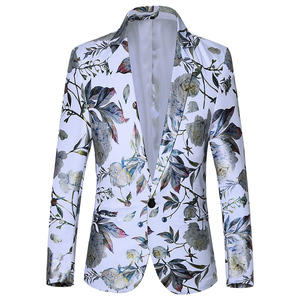 新款2023男式西服休闲韩版青年修身花色西服外套男装9915-9913p98图片