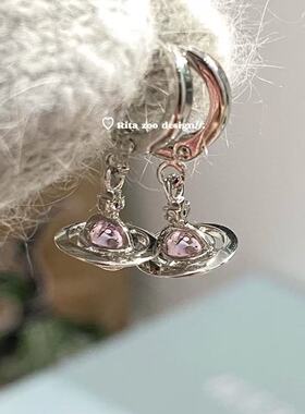 马蹄环耳钉养耳洞睡觉免摘土星吊坠耳骨钉女