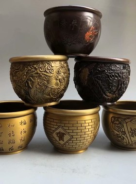 摆件水缸香炉工艺品铜缸