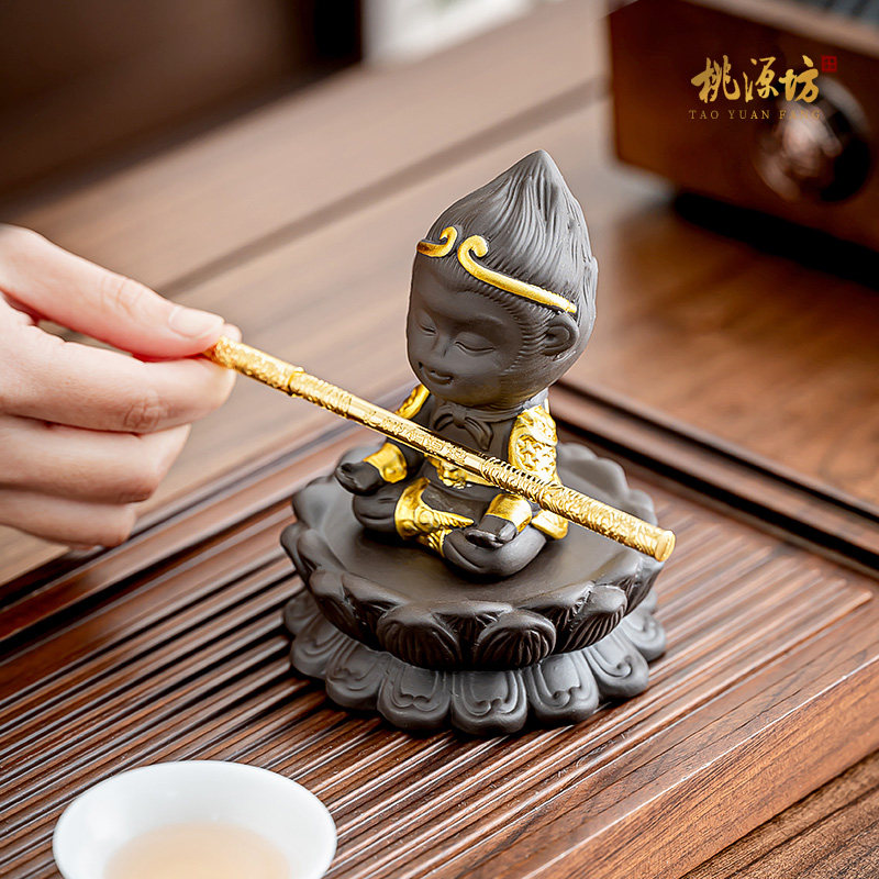 大圣孙悟空紫砂茶宠小摆件精品可养高端茶玩猴子创意茶台装饰茶具