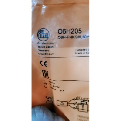 原装【只卖正品】IFM易福门传感器O6H206 O6H204 O6H205
