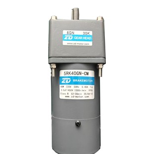 5GN30K 40W定速刹车减速电机马达交流220V 5RK40GN 中大ZD