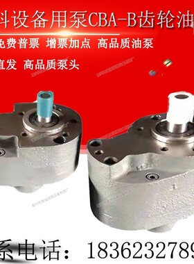CBA-B160/B125/B100/B63/B25齿轮油泵CB-B32/16/25GW饲料喷油泵40