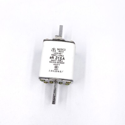 飞灵NGTC2(RS33)315A 350A 400A aR200A快速熔断器上海电器陶瓷厂