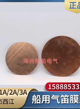 西航船用空气气笛膜片WD-1/WD-2/WD-3汽笛防水铜片响片直径125mm