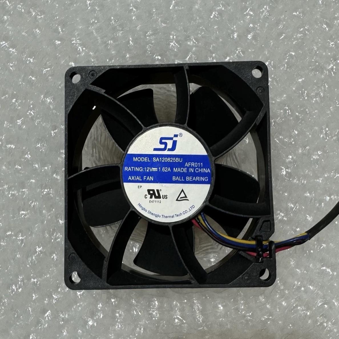 全新SJ SA120825BU 12V 1.62A 8CM 8025 4线 变频器散热风扇