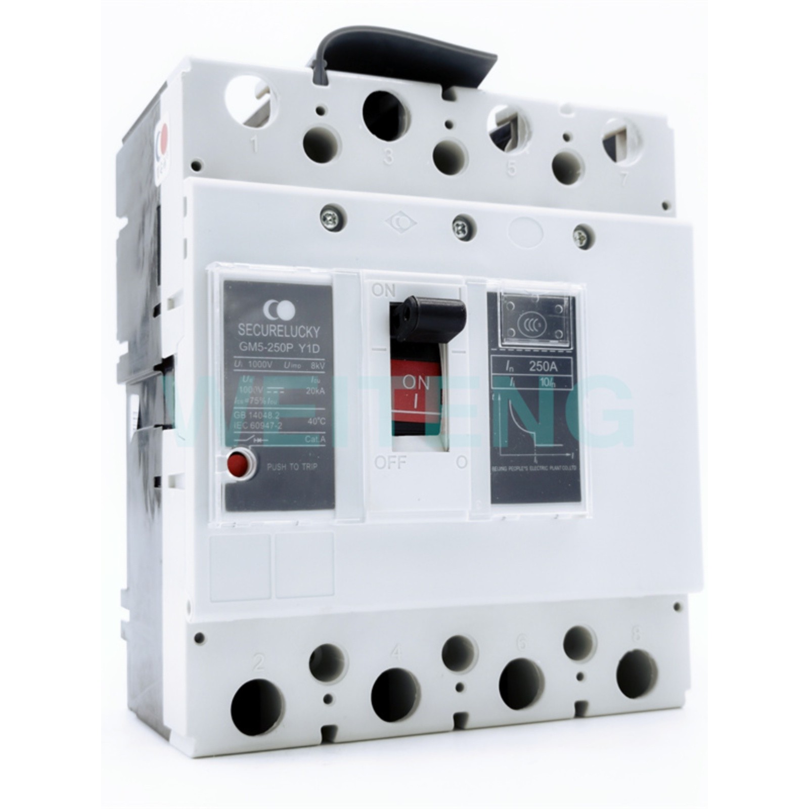 SECURELUCKY固安祥 GM5-250P Y1D 直流DC1000V空开250A光伏断路器