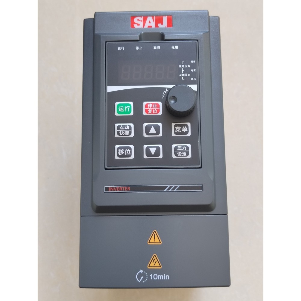 SAJ三晶变频器PDG10-4T5R5B/7R5P三相380V水泵恒压供水控制2S2R2B