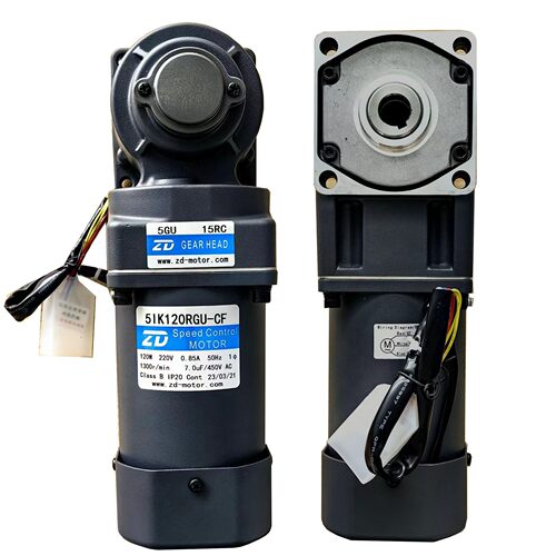 ZD中大直角中空减速电机马达5IK120RGU-CF/5GU15RC/5GU30RC