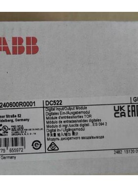 ABB DC522 原装PLC模块1SAP240600R0001全新现货