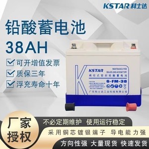 科士达蓄电池12V38AH 科士达6-FM-38机房UPS/EPS电源直流屏消防用