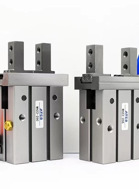 单动常开气动手指气缸HFTKL/HFSKL10/16/20/25平行气爪夹爪