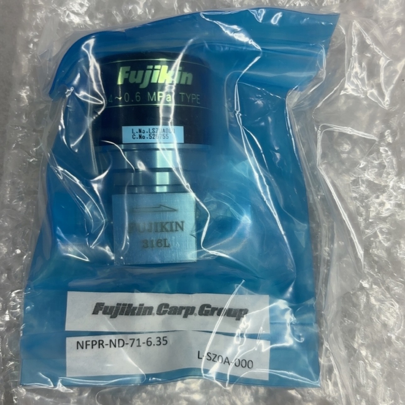 富士金fujikin气动隔膜阀1/4VCR常闭低压NFPR-ND-71-6.35全新正品