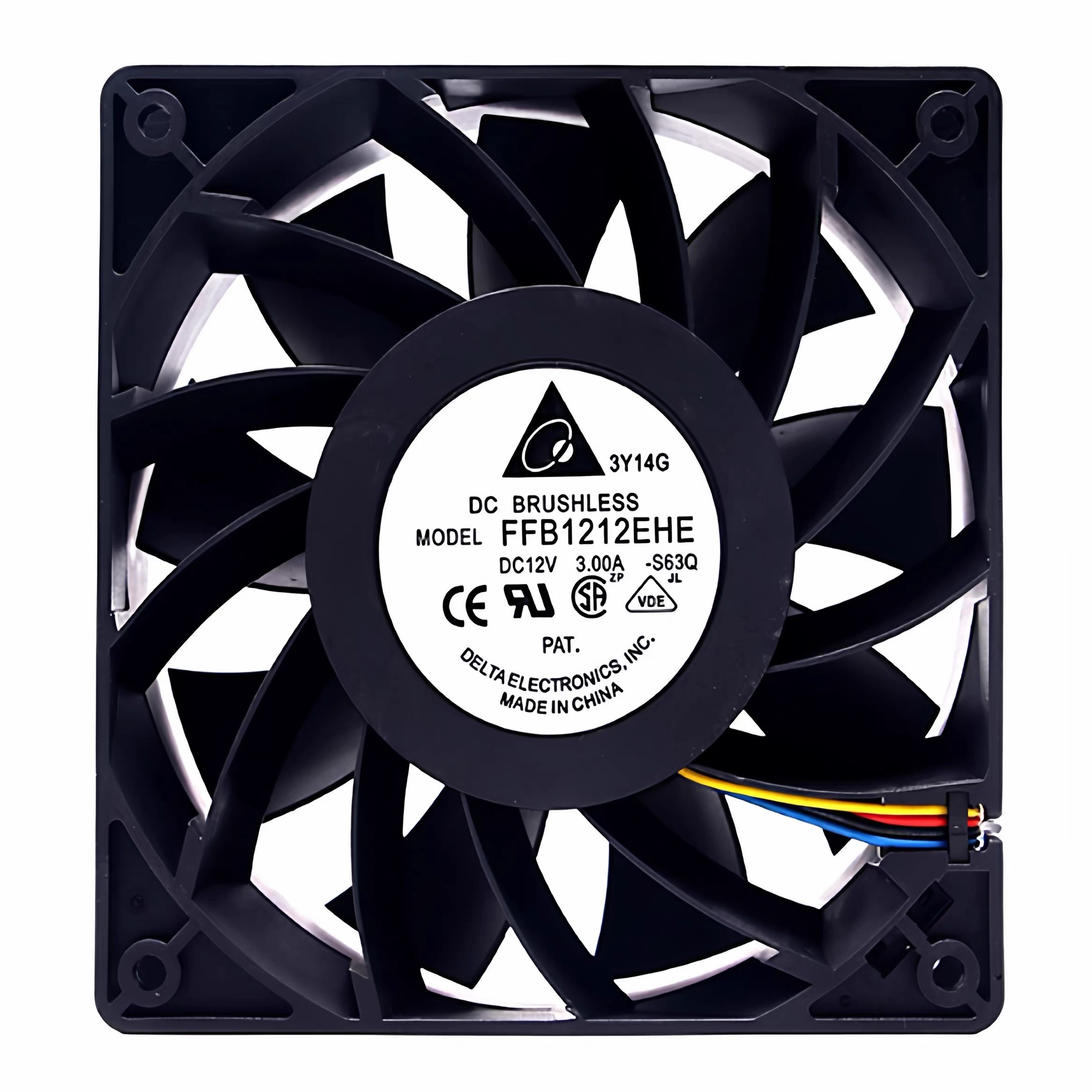 FFB1212EHE 12V 12038 3.00A 12CM超暴力4线PWM散热风扇