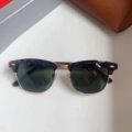 Tortoiseshell Frame Dark Green (Original Case Included) Resin Polarized Lens