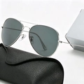 Silver Frame, Black/Gray (Tempered Glass + Original Box Included)