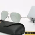 Silver frame mercury sheet (with original mirror box included) tempered glass lens