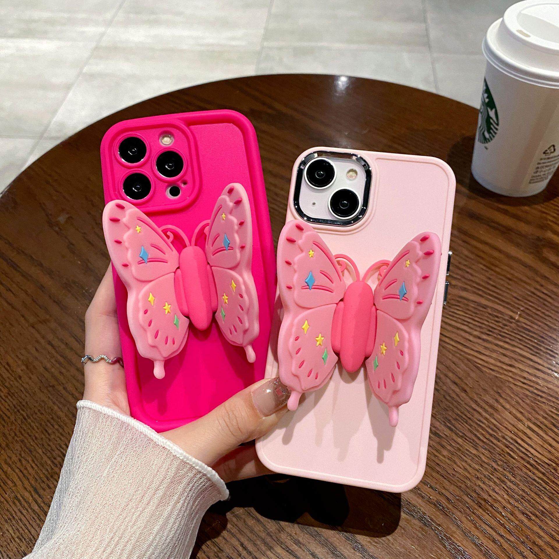 金属相框适用苹果17/14pro/13折叠蝴蝶支架防摔软壳iPhoneX壳