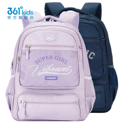 361度男女童大容量双肩书包新品2025冬运动学生轻便背包K12543101