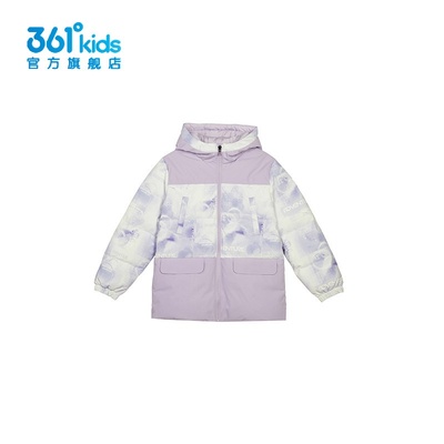 361女童连帽羽绒服新品2024冬鹅绒保暖外套儿童防风上衣K62442907