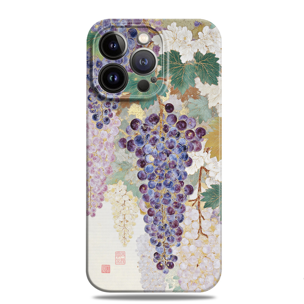葡萄新中式国潮古风艺术手机壳