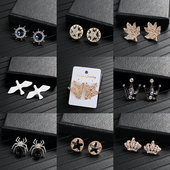 西装 胸花别针女衬衫 装 男士 饰高档胸针潮人大气个性 水钻配饰领针男