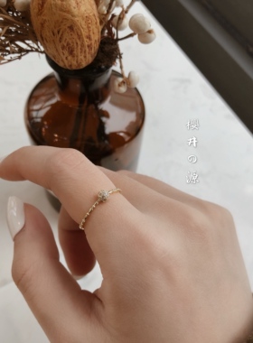 樱井镀金显瘦超细戒指