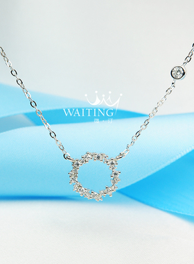 小姐纯银韩版学生森系锁骨链