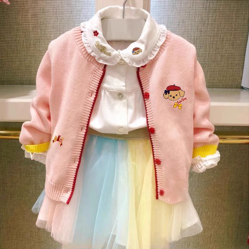 针织毛衣女童韩版春秋款
