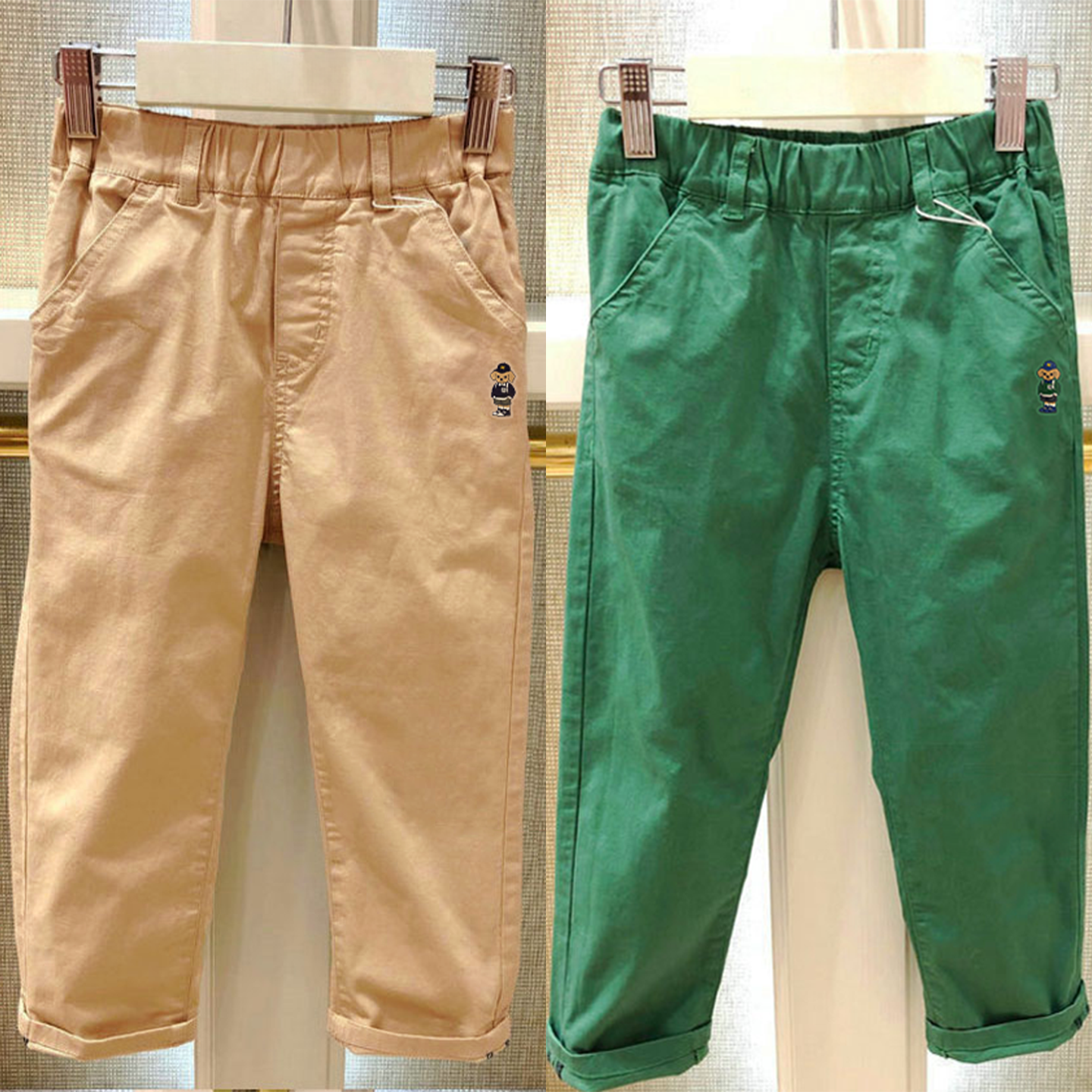 清仓春秋款围尼小熊男童装休闲裤长裤宝宝纯棉裤子验货品质,童装/婴儿装/亲子装,裤子,淘宝优惠券,粉丝福利购,淘宝优惠卷