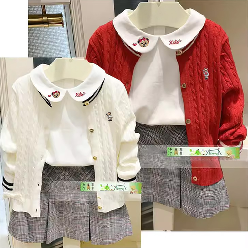 女童针织打底衫现货棉质