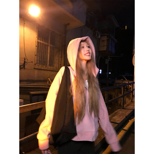 NECOYEP2024美式连帽刺绣开衫