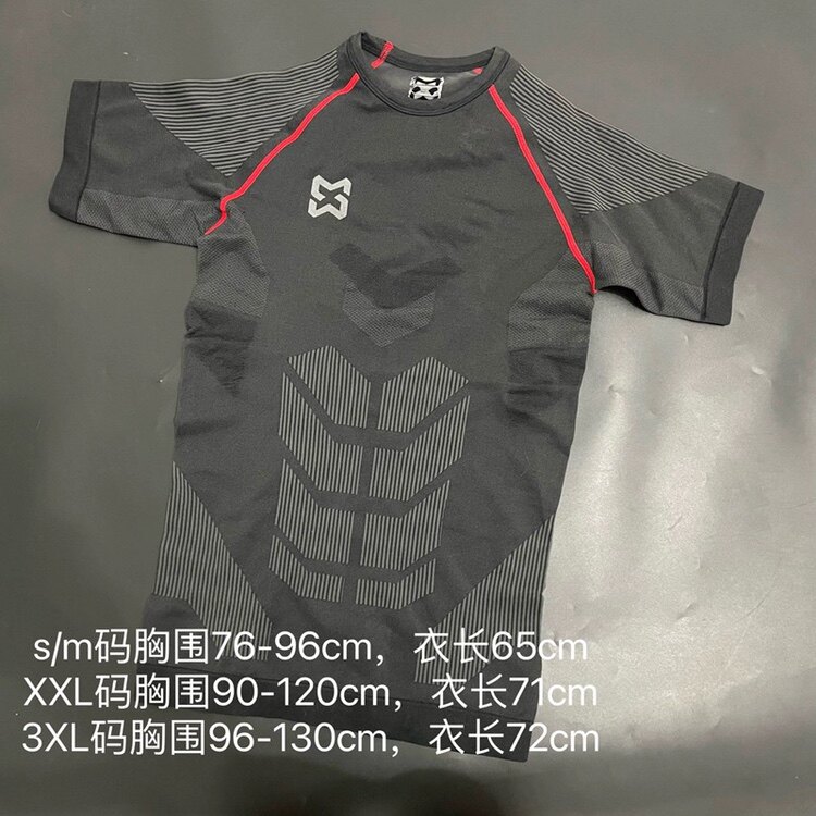 新款男短袖紧身衣压缩衣健身跑步排汗速干高端进口材质户外T恤