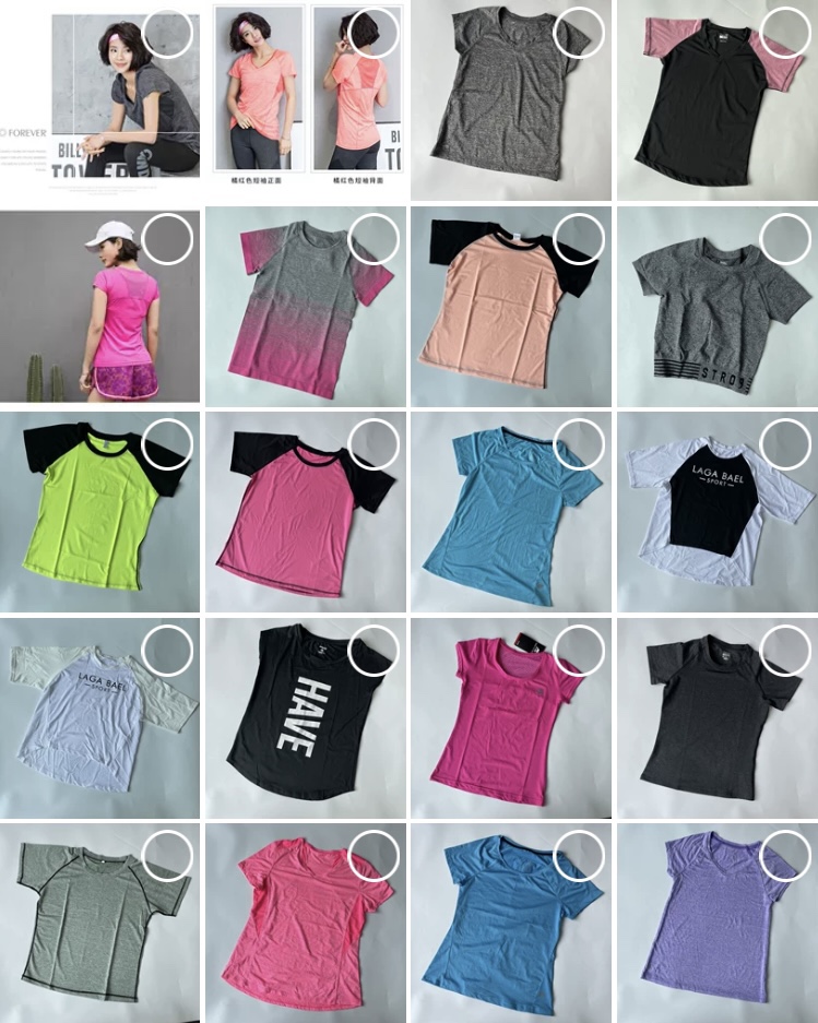 断码捡漏 杂款女式速干T恤户外跑步健身运动休闲短袖上衣瑜伽服