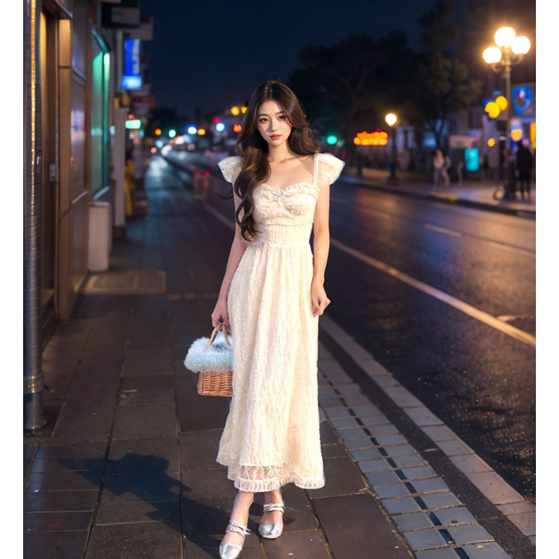 巨好看白月光吊带连衣裙女2026