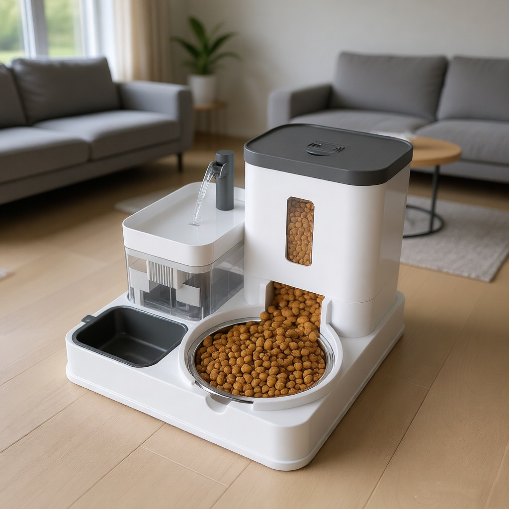 猫咪自动喂食器狗狗宠物电动饮水机智能二合一猫碗狗碗喂食一体机,宠物/宠物食品及用品,猫狗碗/慢食碗,淘宝优惠券,粉丝福利购,淘宝优惠卷