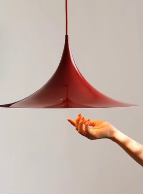北欧极简餐厅喇叭吊灯丹麦设计师法式现代简约吧台岛台书房吊线灯