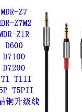 Earmax MDR-Z7 Z7M2 Z1R D7100 D7200 D600 T1II T5PII耳机升级线