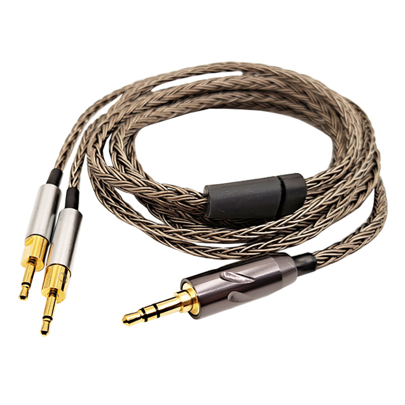 16股 2.5mm4.4mm平衡线 HD700 音频线 单晶铜镀银 耳机升级线