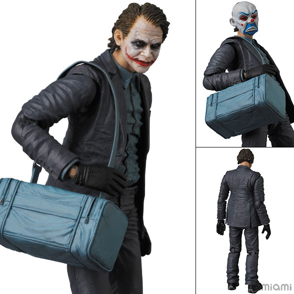 MEDICOM MAFEX 015蝙蝠侠黑暗骑士 小丑joker银行劫匪版 手办模型